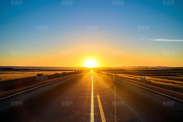 柏油马路延伸公路素材