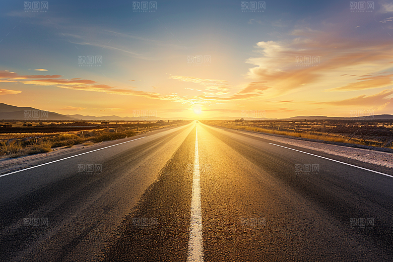 柏油马路驾车户外素材