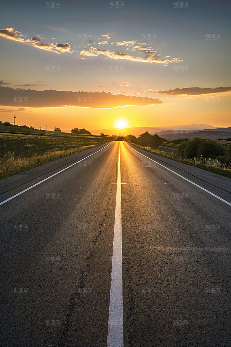 柏油马路肌理场景素材