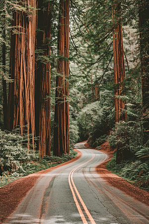 柏油马路沥青马路自驾素材