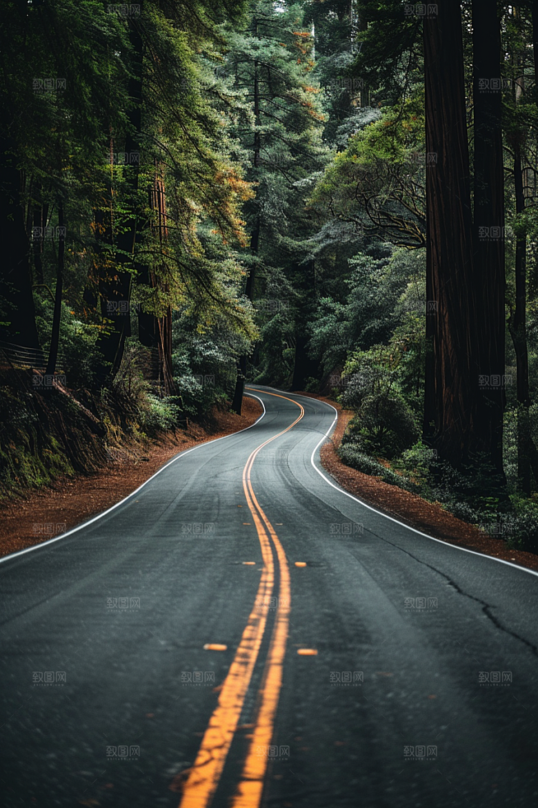 柏油马路场景路面素材