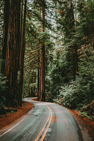 柏油马路道路自驾素材