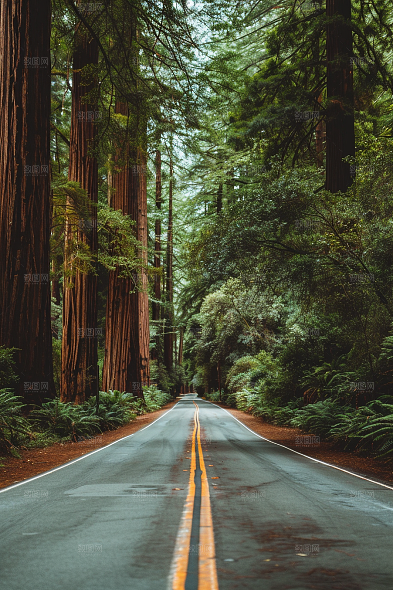 柏油马路路面驾车素材