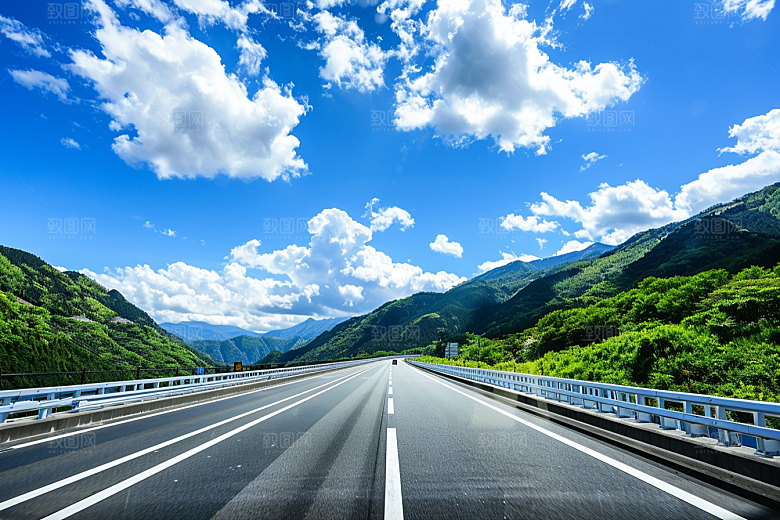柏油马路道路驾车素材