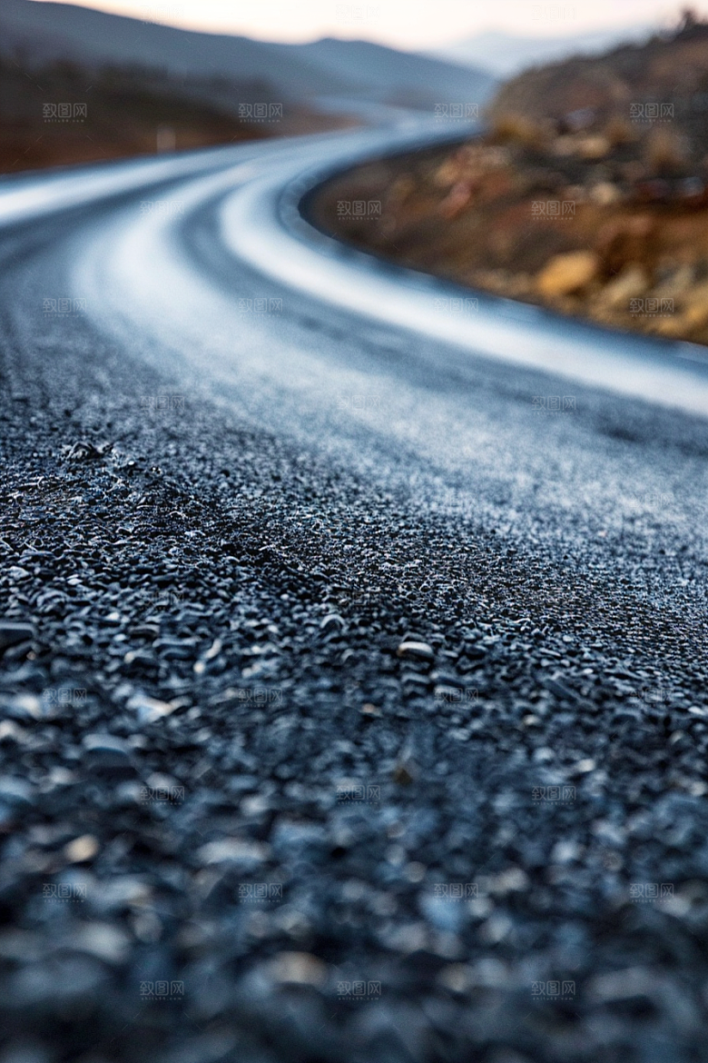 柏油马路路面地平线素材