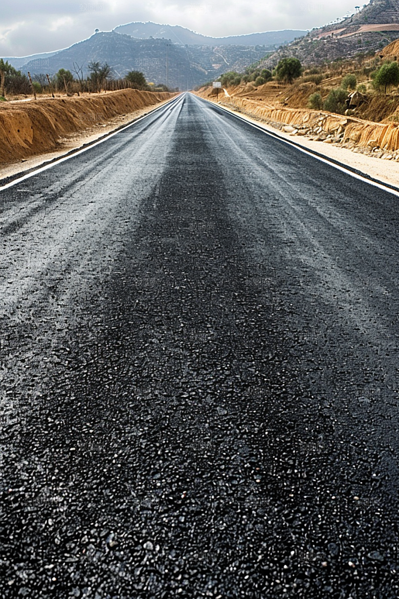 柏油马路沥青马路高清素材