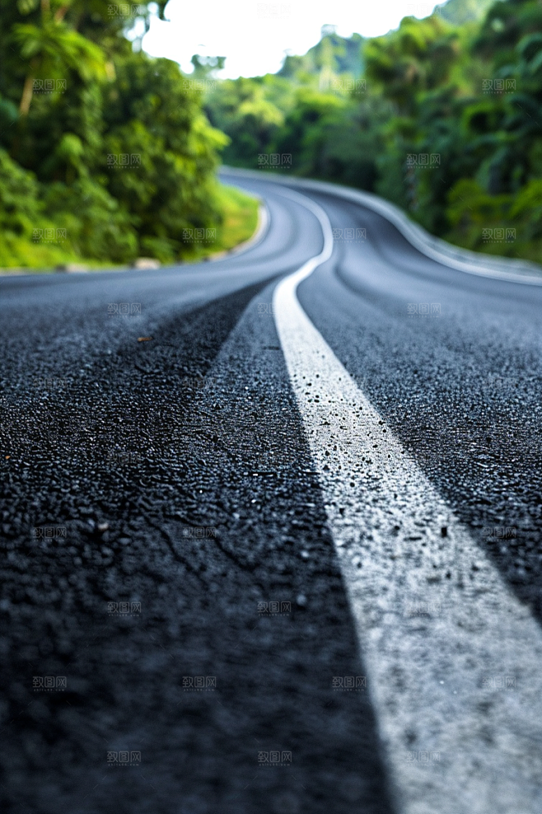 柏油马路公路自驾素材