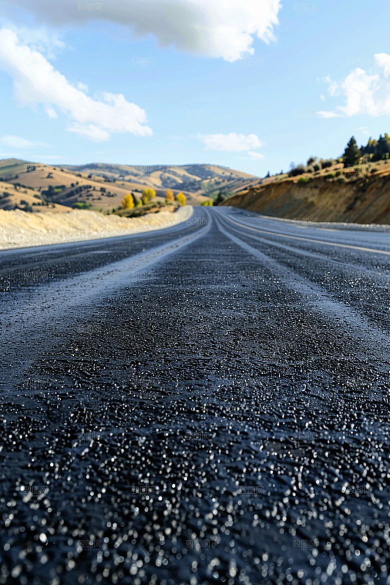 柏油马路公路材质素材
