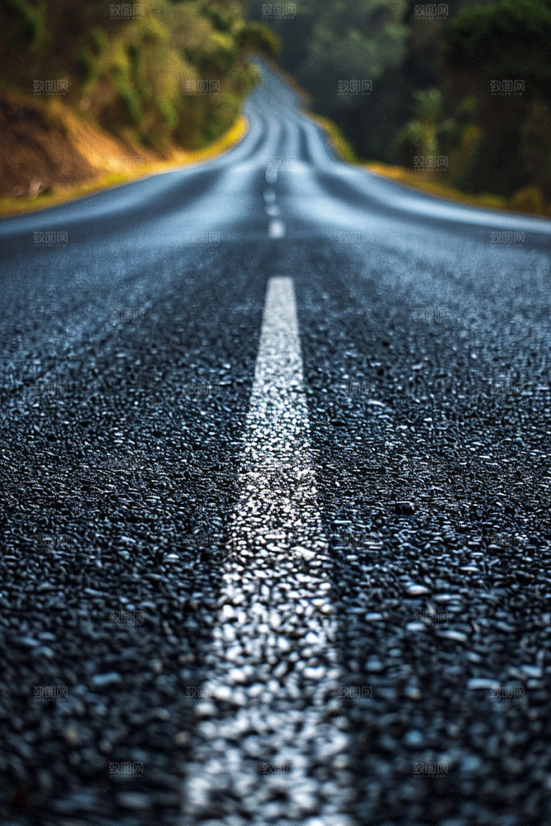 柏油马路地平线肌理素材