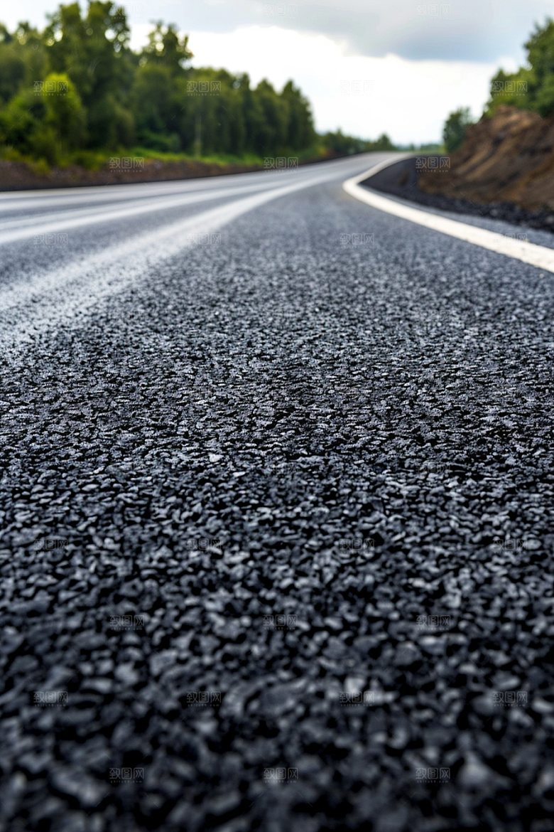 柏油马路沥青马路地平线素材