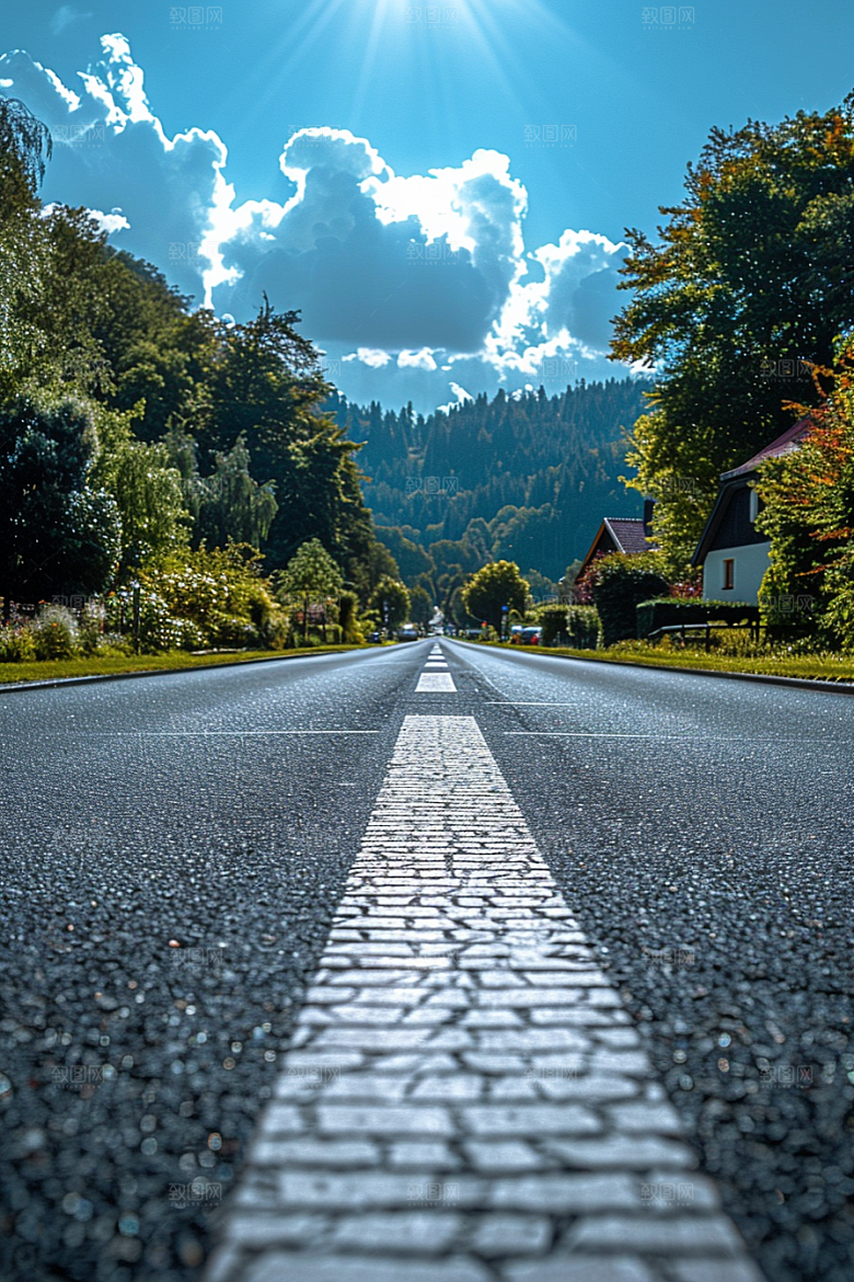 柏油马路高清驾车素材