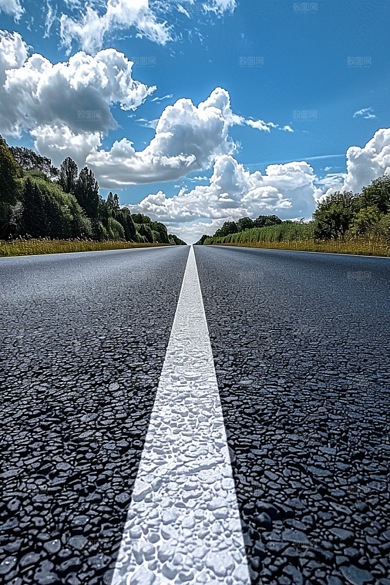 柏油马路公路道路素材