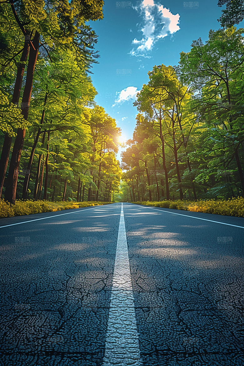柏油马路户外材质素材
