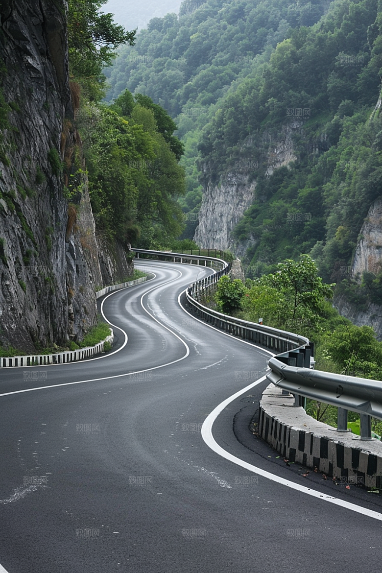 柏油马路沥青马路公路素材