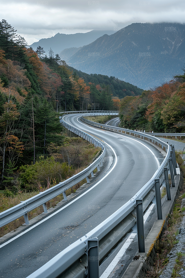 柏油马路延伸沥青马路素材
