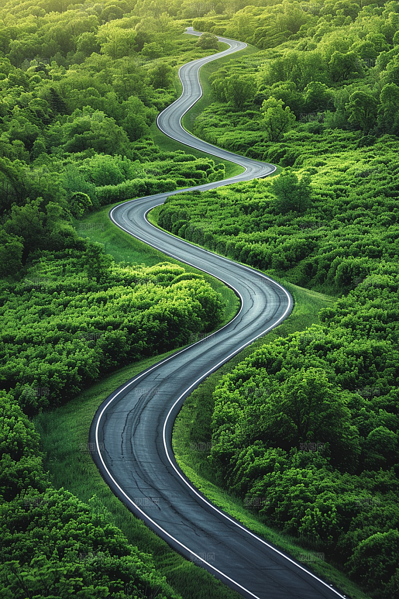 柏油马路户外地平线素材