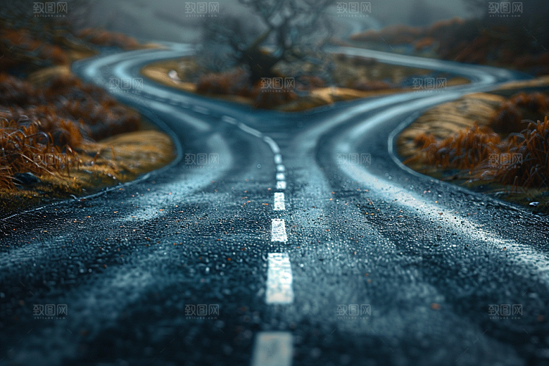 柏油马路沥青马路道路素材