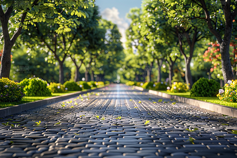 柏油马路场景自驾素材