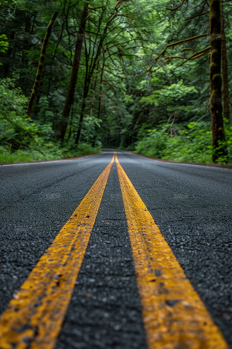 柏油马路公路道路素材