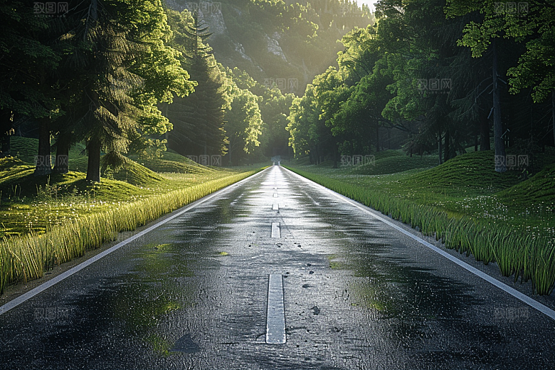 柏油马路肌理户外素材