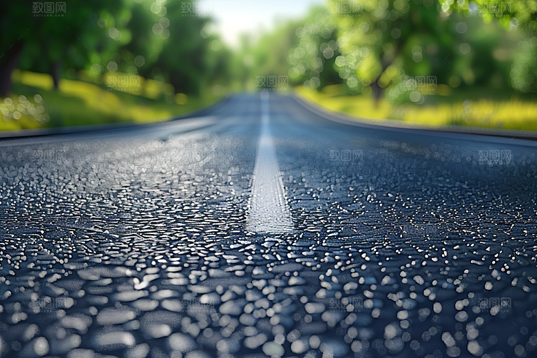 柏油马路自驾驾车素材