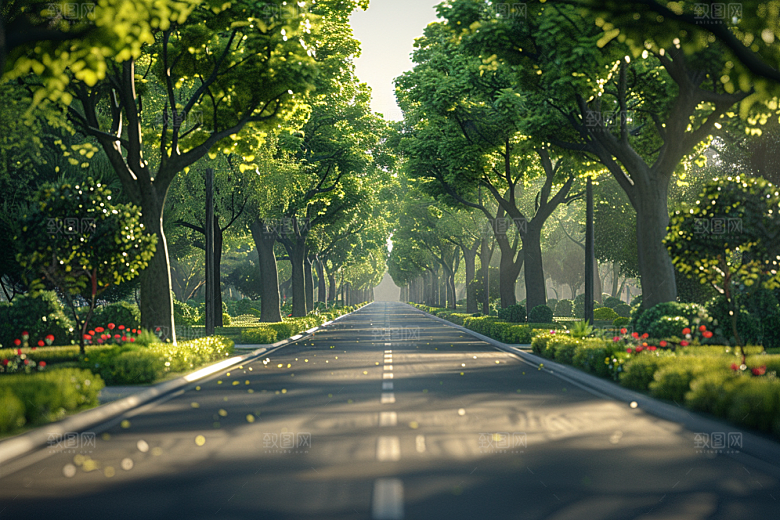 柏油马路地平线公路素材