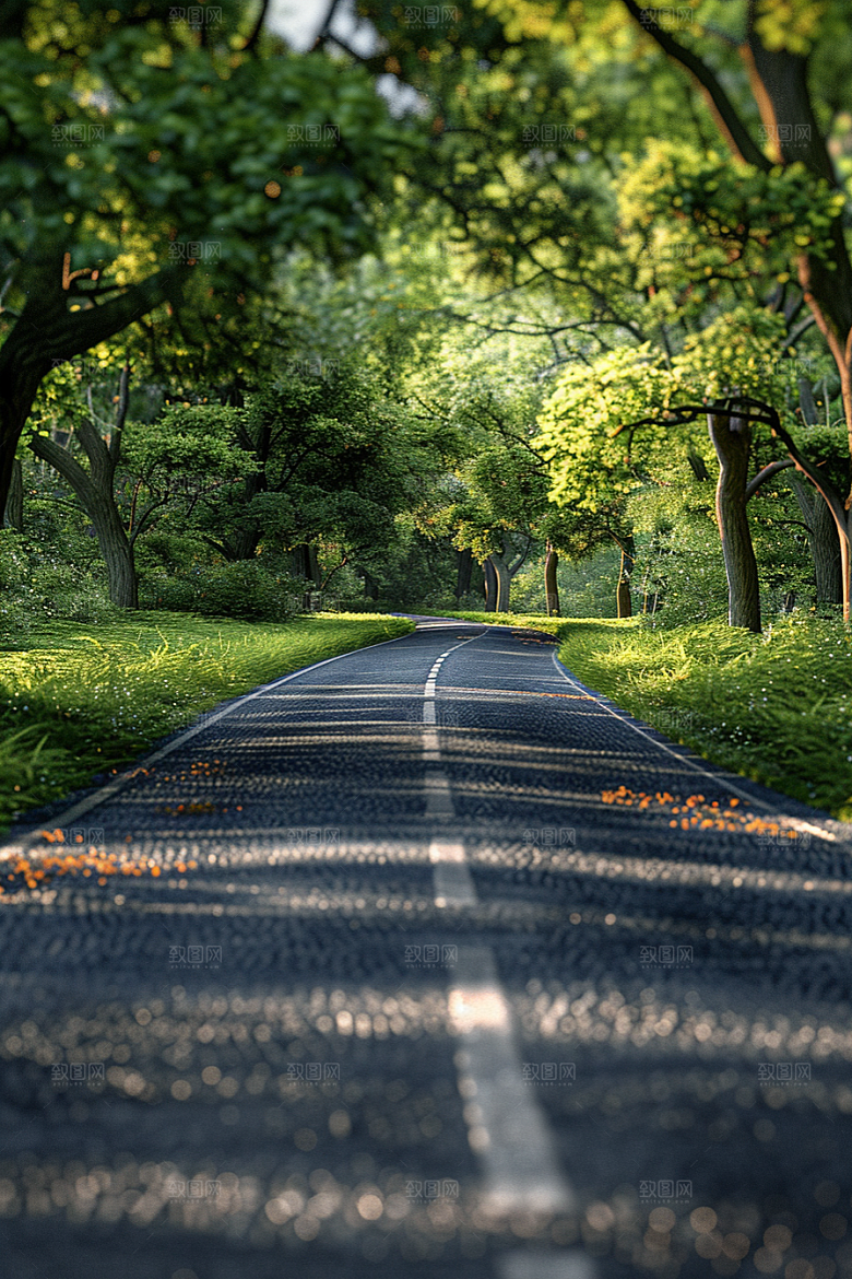柏油马路自驾公路素材