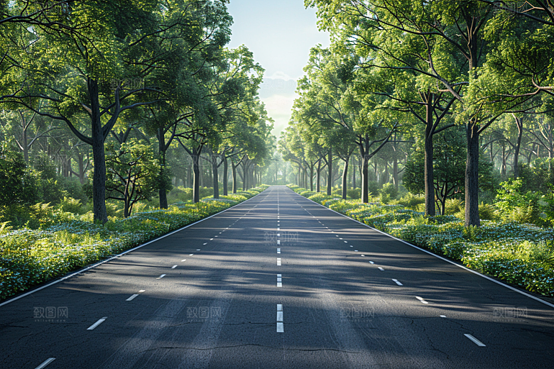 柏油马路道路材质素材