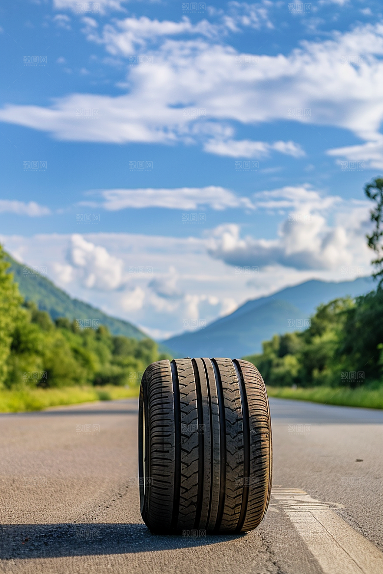 柏油马路延伸驾车素材