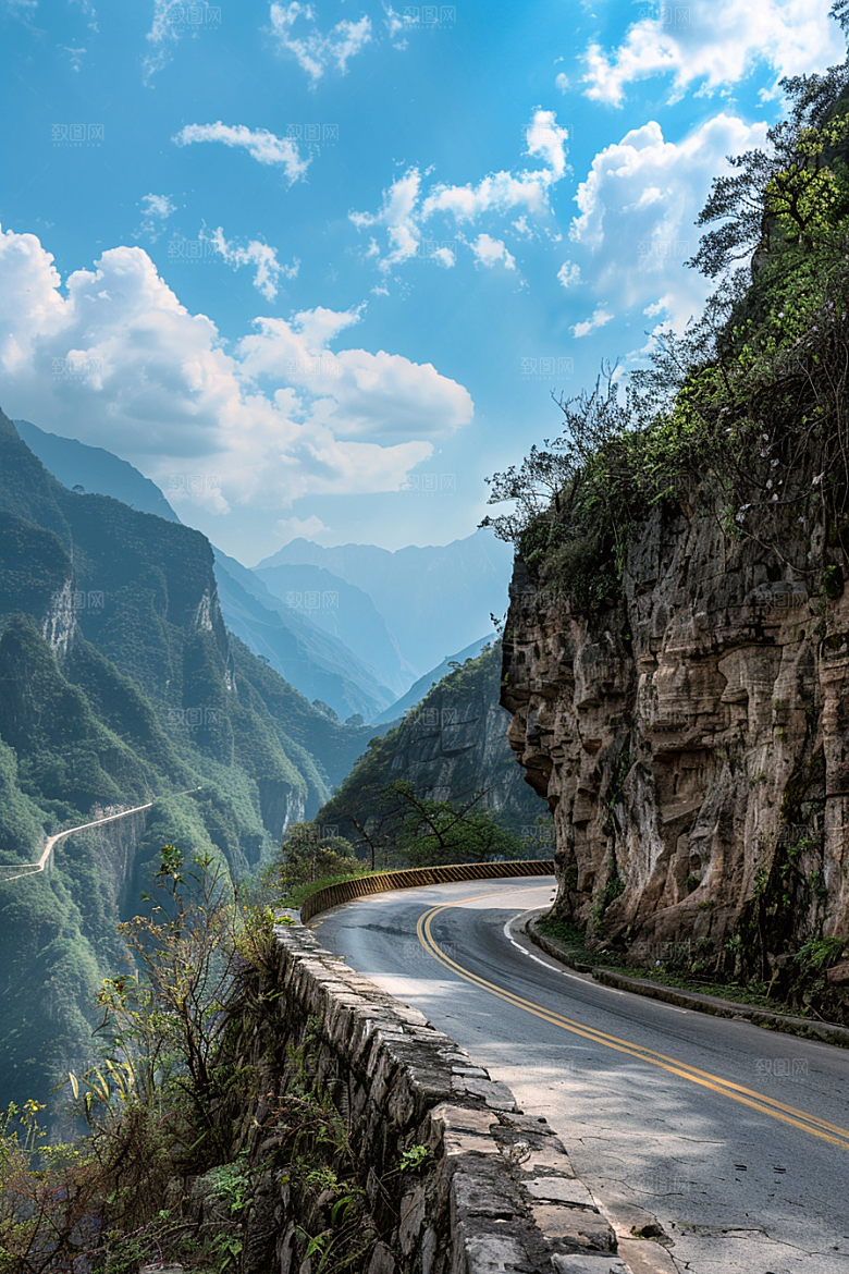 柏油马路道路高清素材
