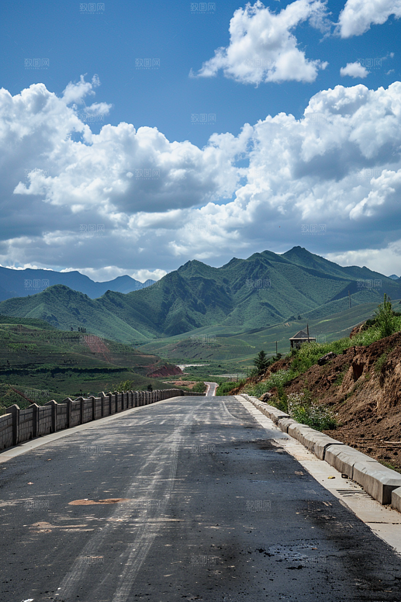 柏油马路沥青马路高清素材
