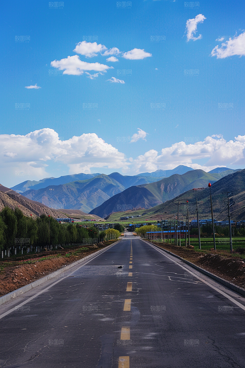 柏油马路高清驾车素材