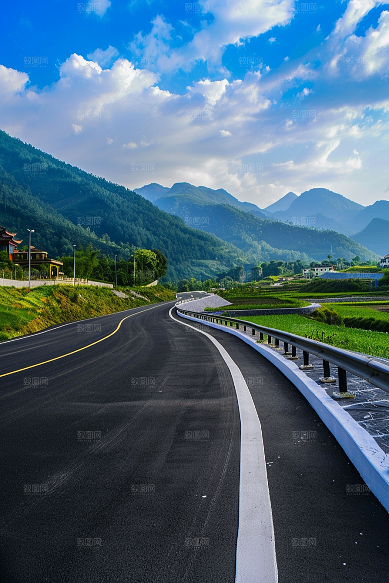柏油马路沥青马路公路素材