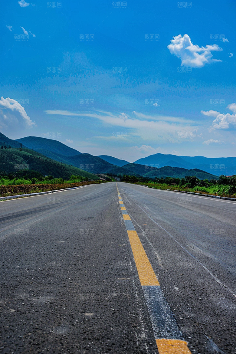 柏油马路高清公路素材