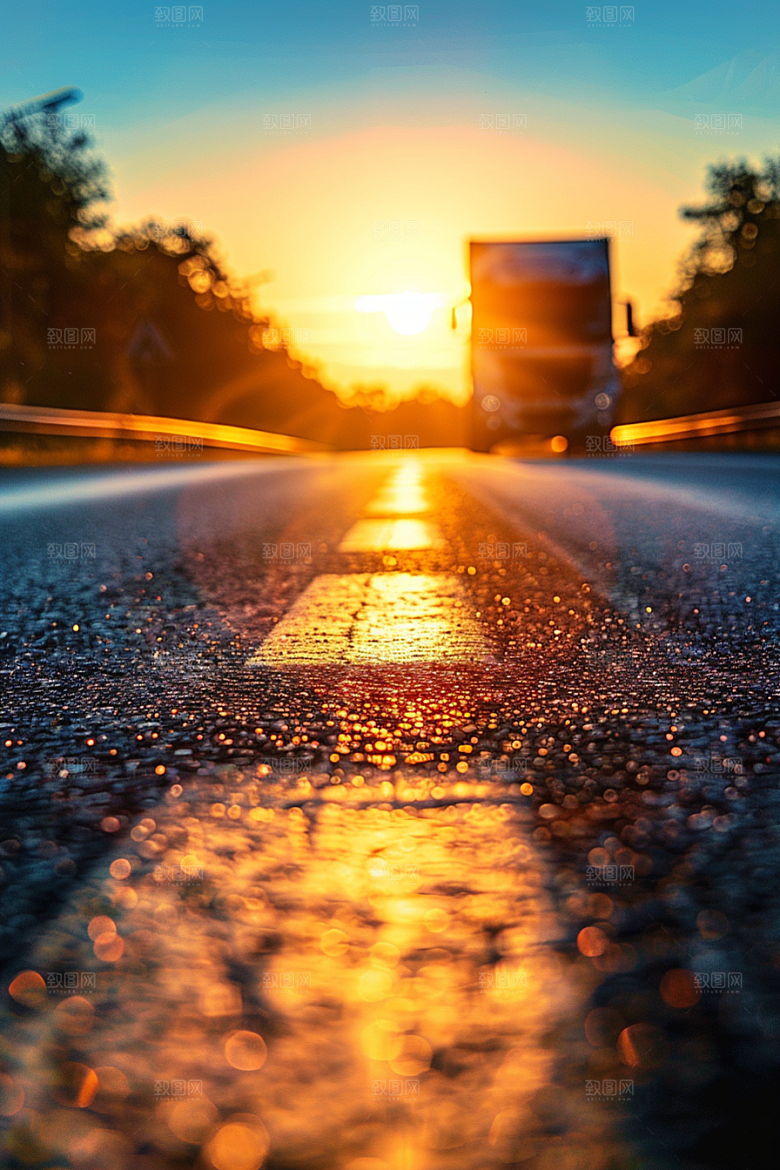 柏油马路肌理公路素材