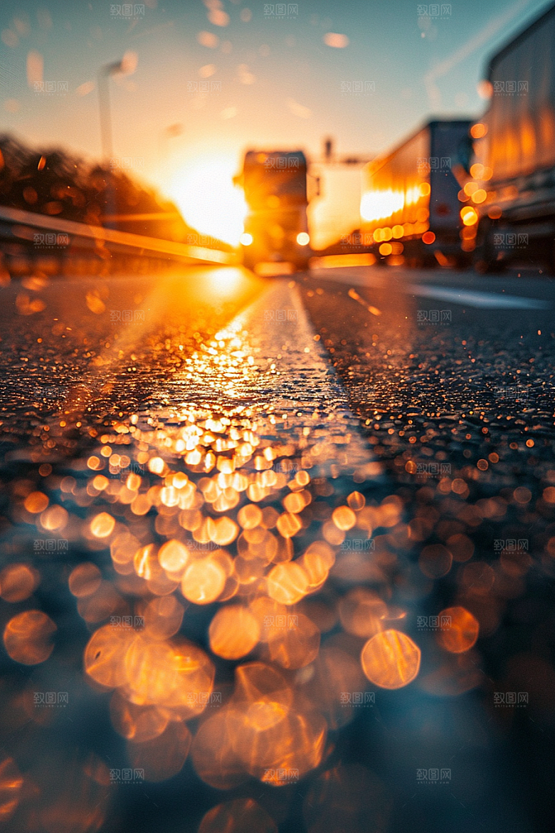 柏油马路道路高清素材