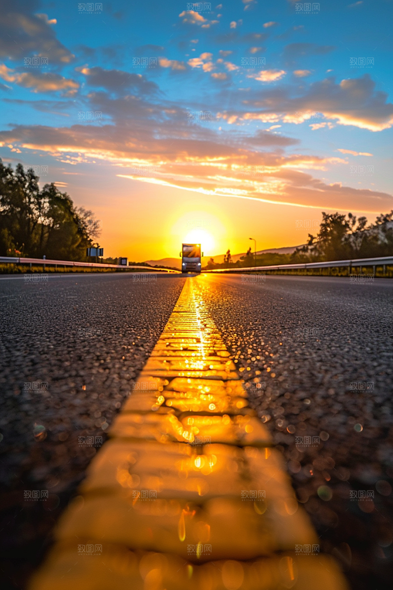 柏油马路驾车道路素材