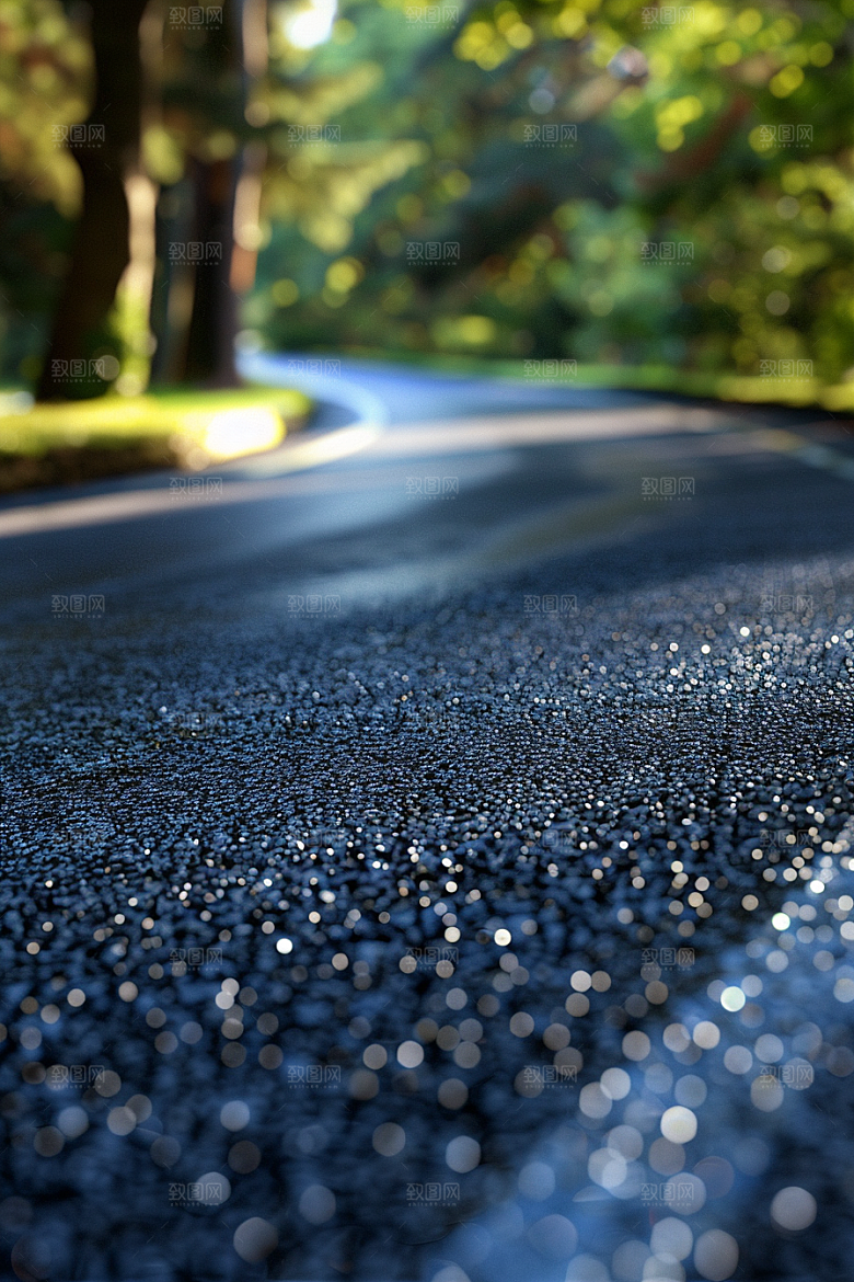 柏油马路自驾户外素材