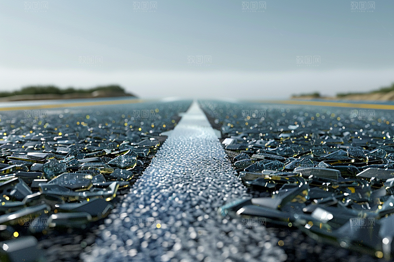 柏油马路道路路面素材