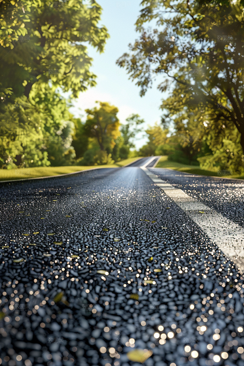 柏油马路道路自驾素材