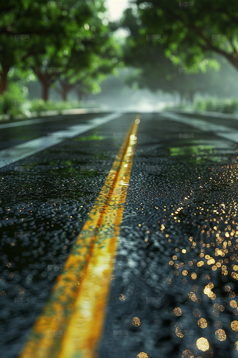 柏油马路公路自驾素材