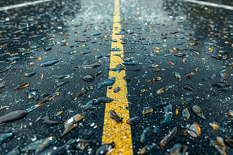 柏油马路户外公路素材