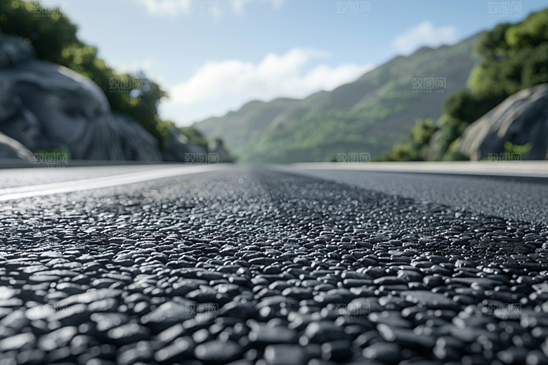 柏油马路自驾户外素材