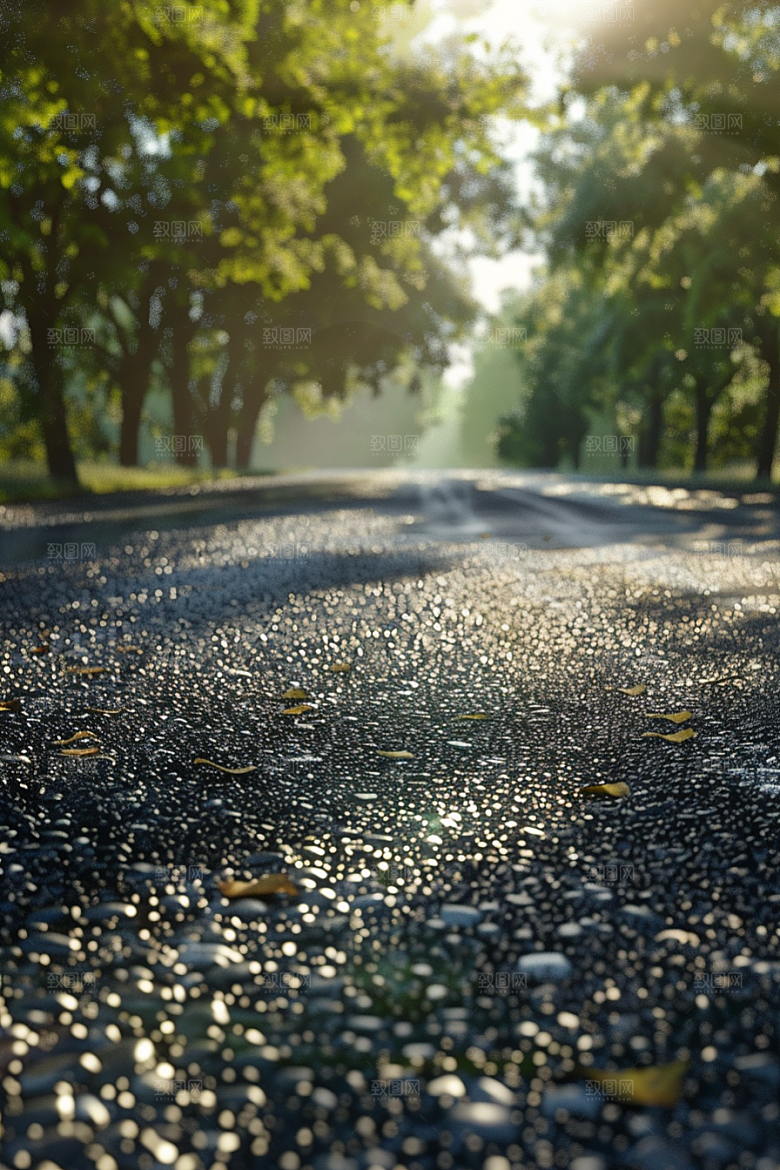 柏油马路材质延伸素材