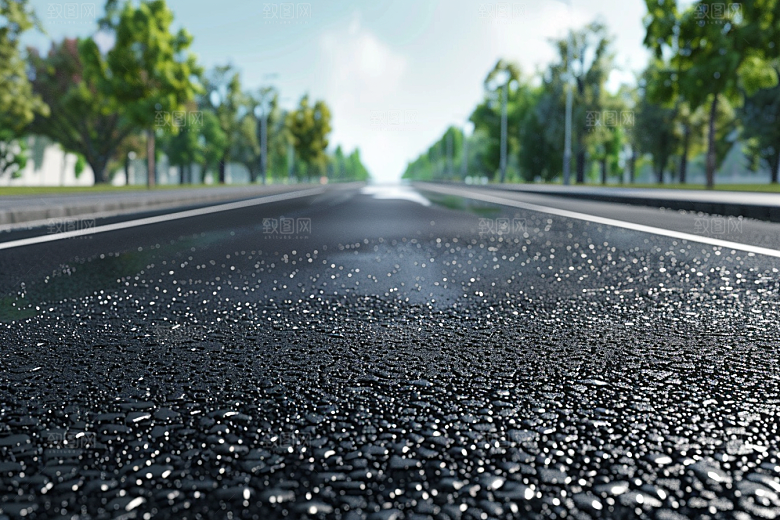 柏油马路地平线路面素材