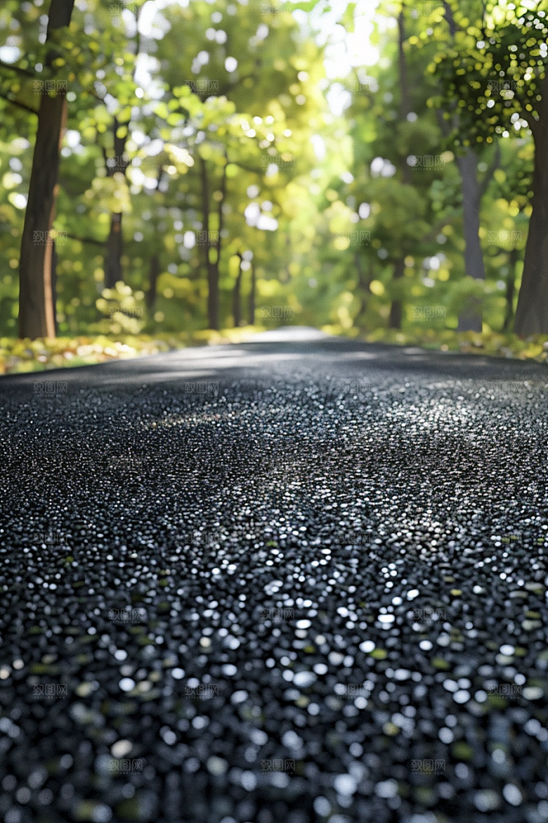 柏油马路延伸道路素材