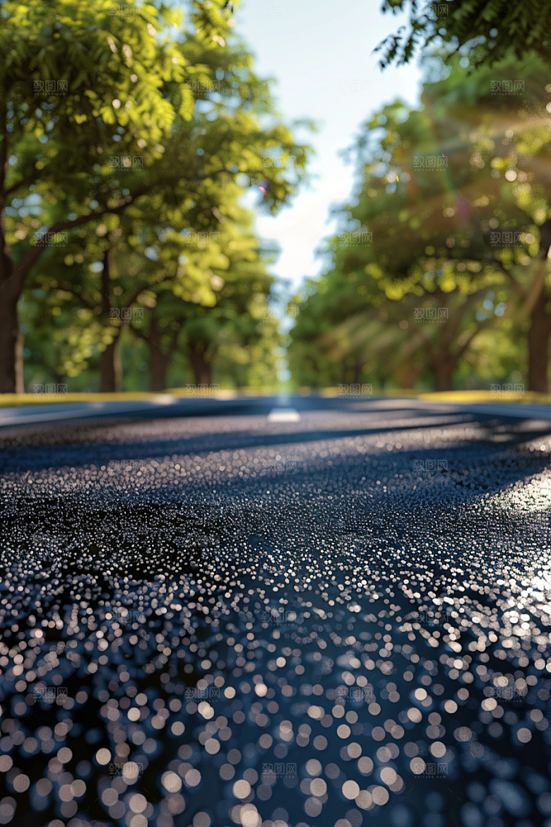 柏油马路道路户外素材