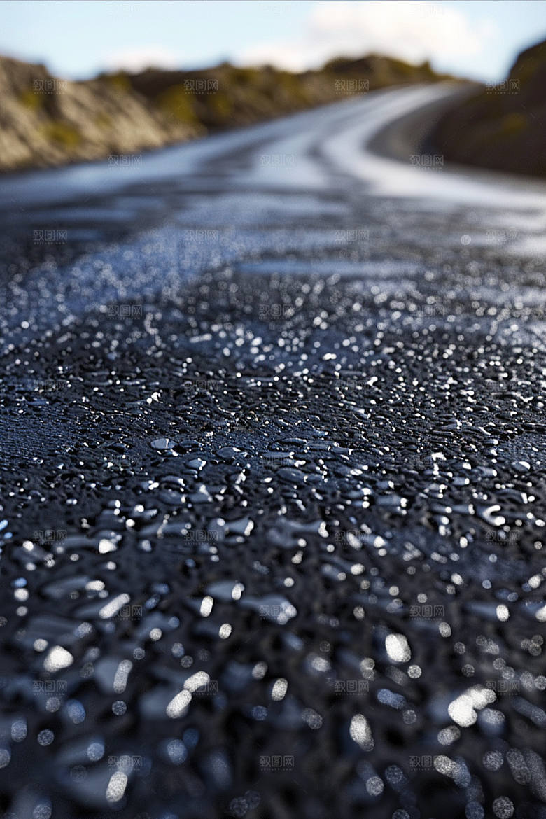 柏油马路公路延伸素材