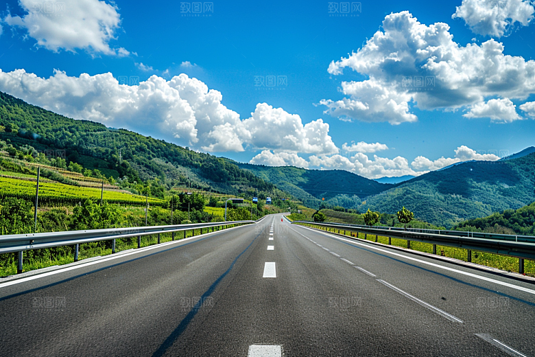 柏油马路沥青马路自驾素材