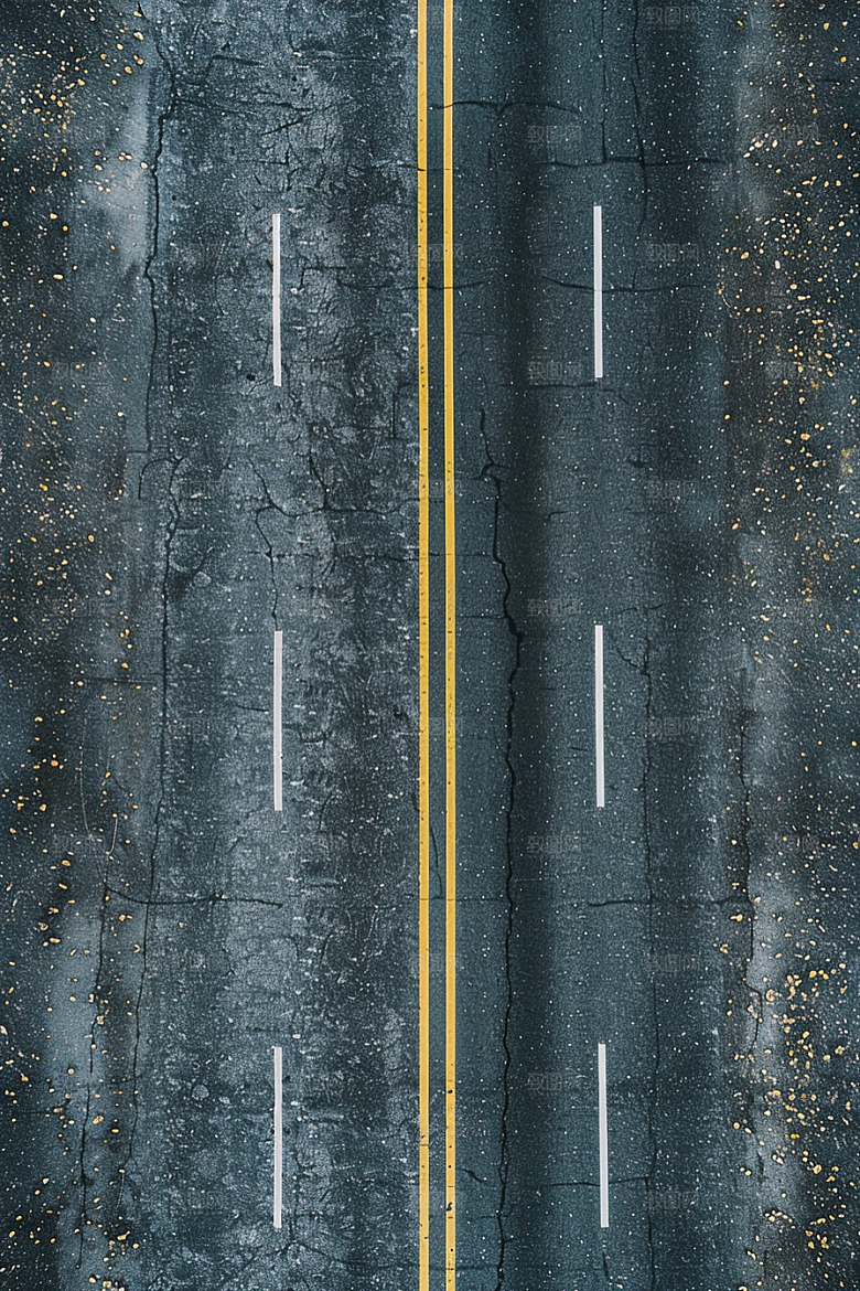 柏油马路延伸高清素材